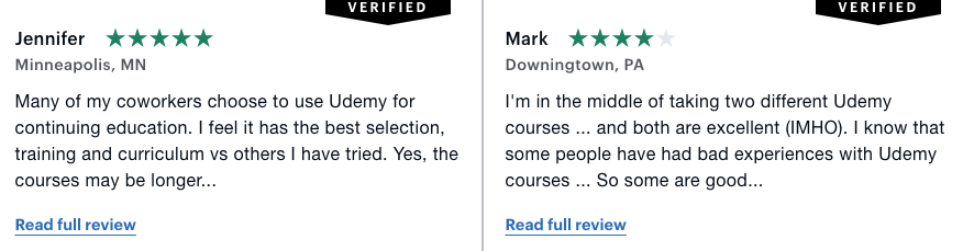 Mindvalley vs. Udemy Reviews and Testimonials